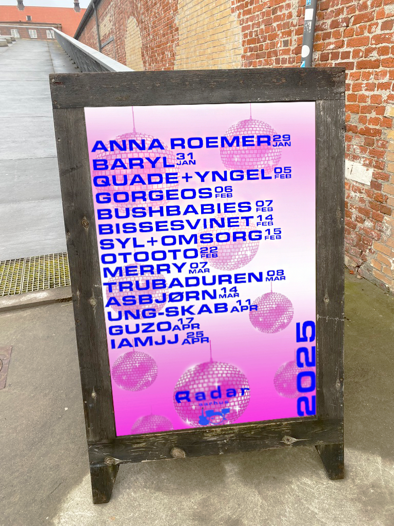 plakat stående
